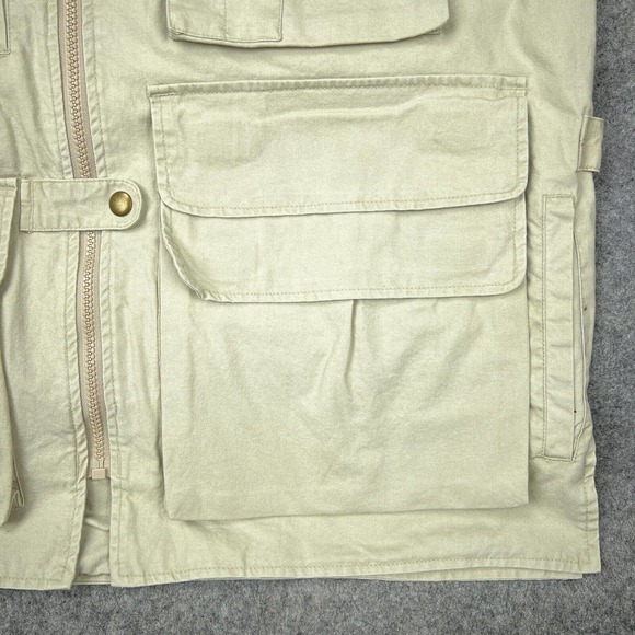 VTG Trail Designs Vest Mens Large Tan Khaki Fishing Hunting Outdoors Pockets‎ - Picture 6 of 16